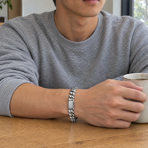 gildane-cuban-bracelet-10mm-silver-02-on-body