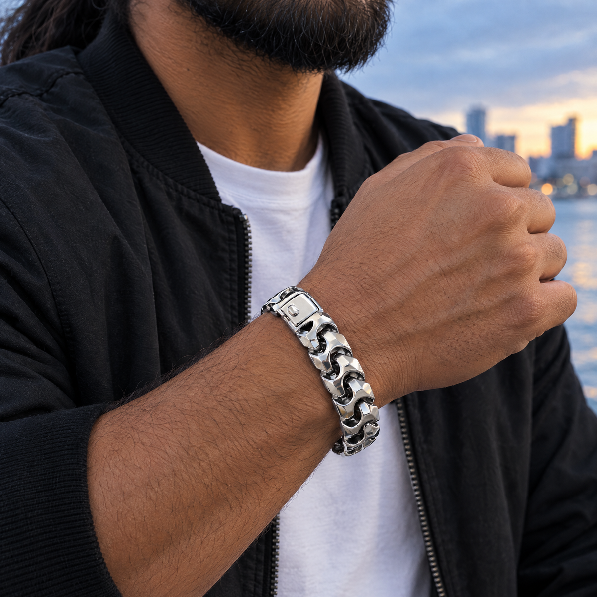 gildane-wave-link-bracelet-silver-05-size