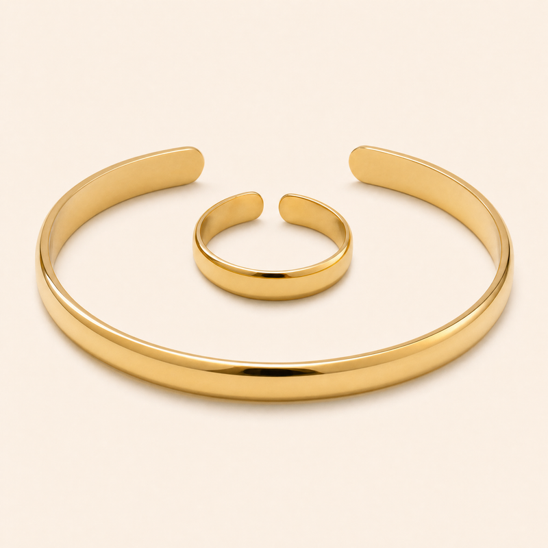 Unisize Bracelet & Ring Set